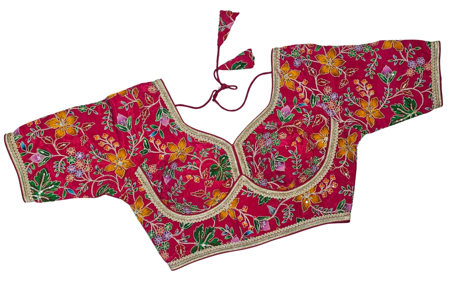 Premium Designer Multicolor Threadwork Party Wear Blouse