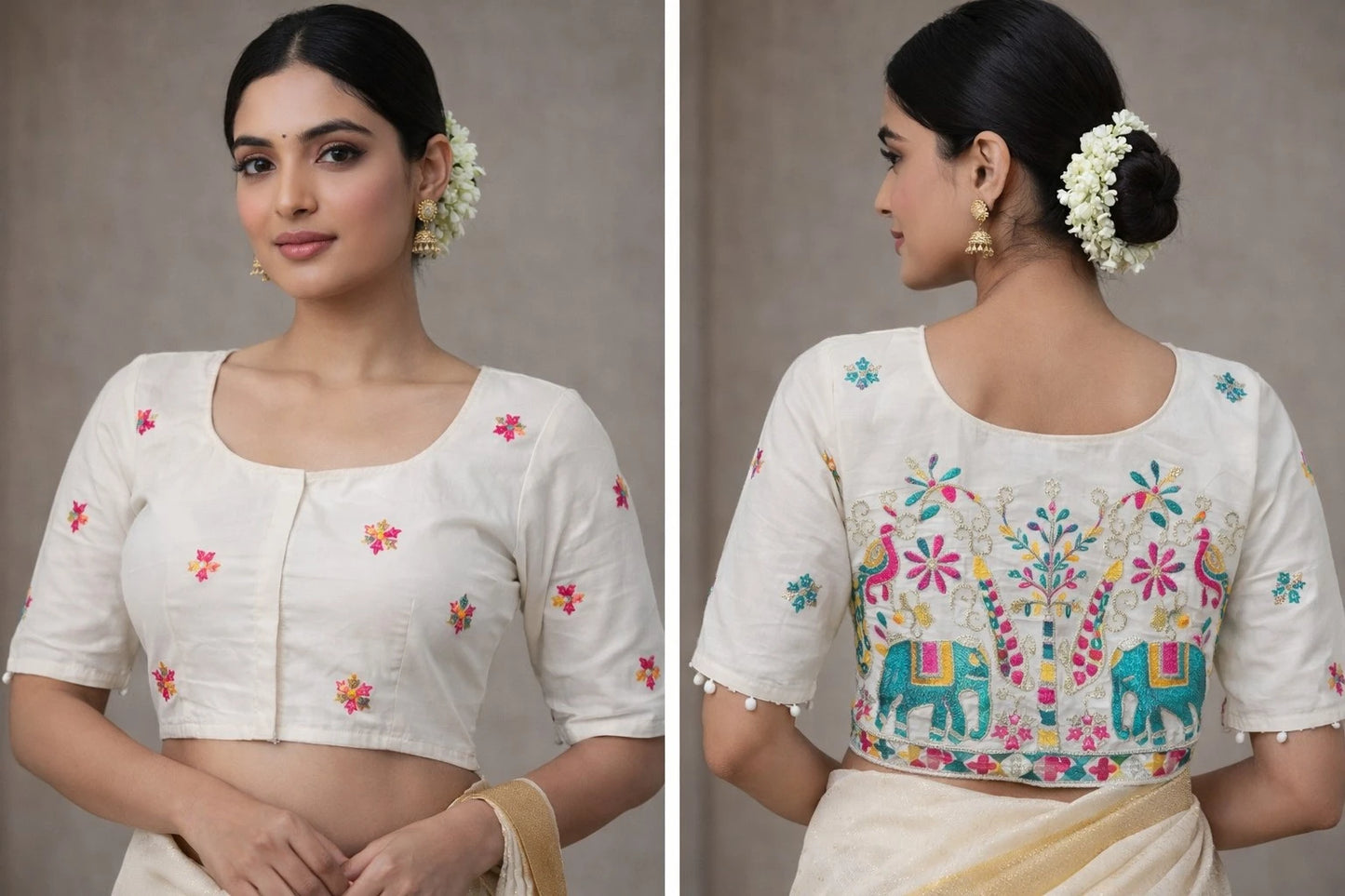 Khadi Cotton Readymade Blouse