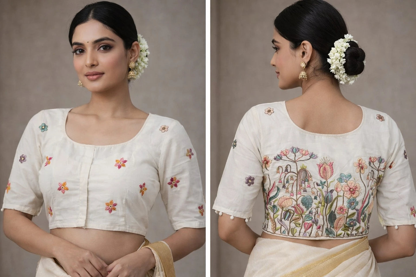 Khadi Cotton Readymade Blouse