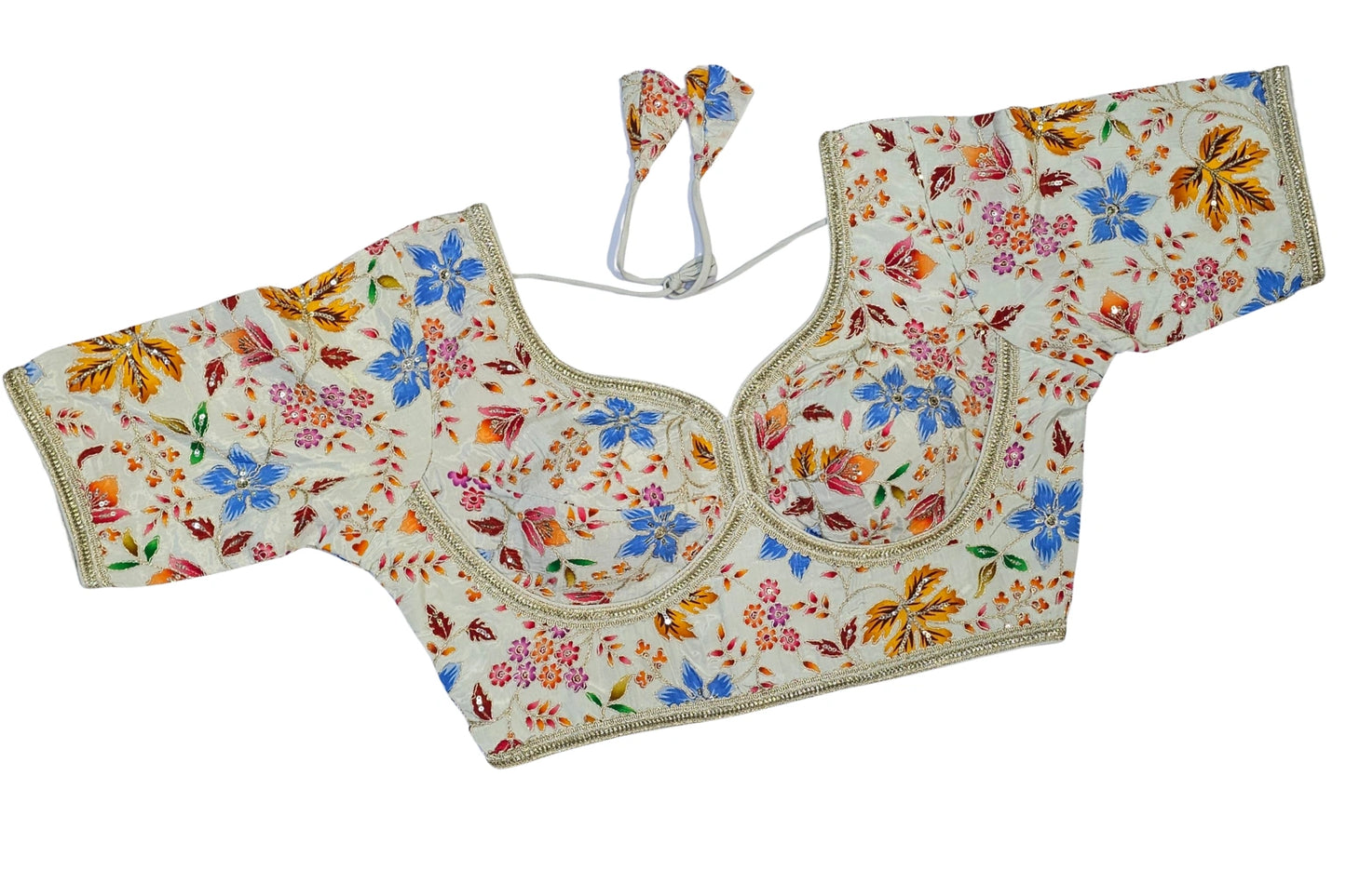 Premium Designer Multicolor Threadwork Party Wear Blouse