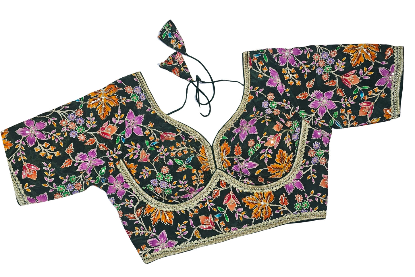 Premium Designer Multicolor Threadwork Party Wear Blouse