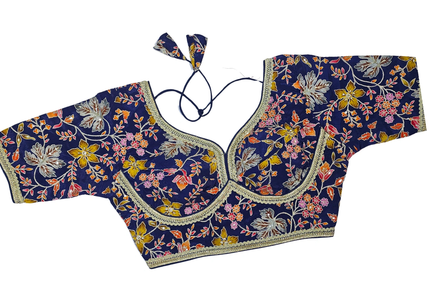 Premium Designer Multicolor Threadwork Party Wear Blouse