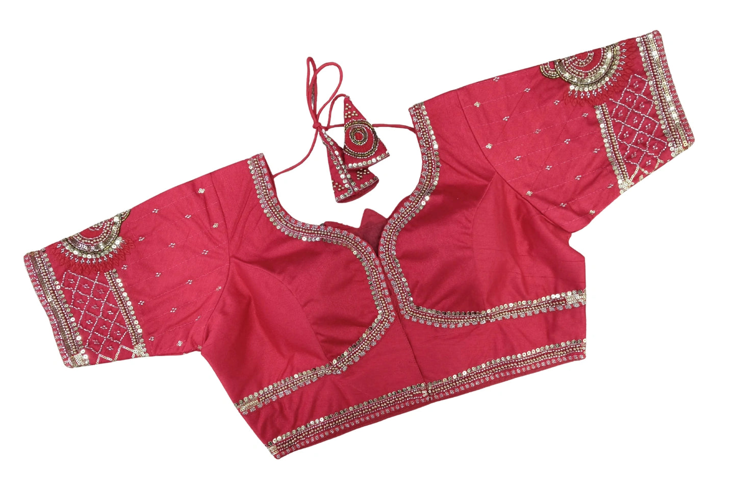 Elegant Lotus (Kamal) Design Back Aari Work Blouse