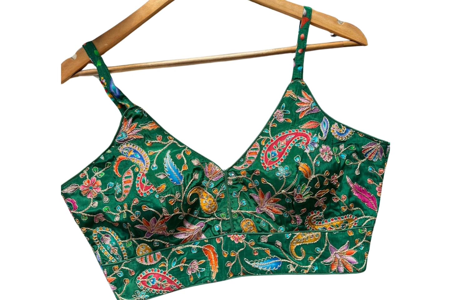 Luxe Multicolor Embroidery Designer Readymade Blouse