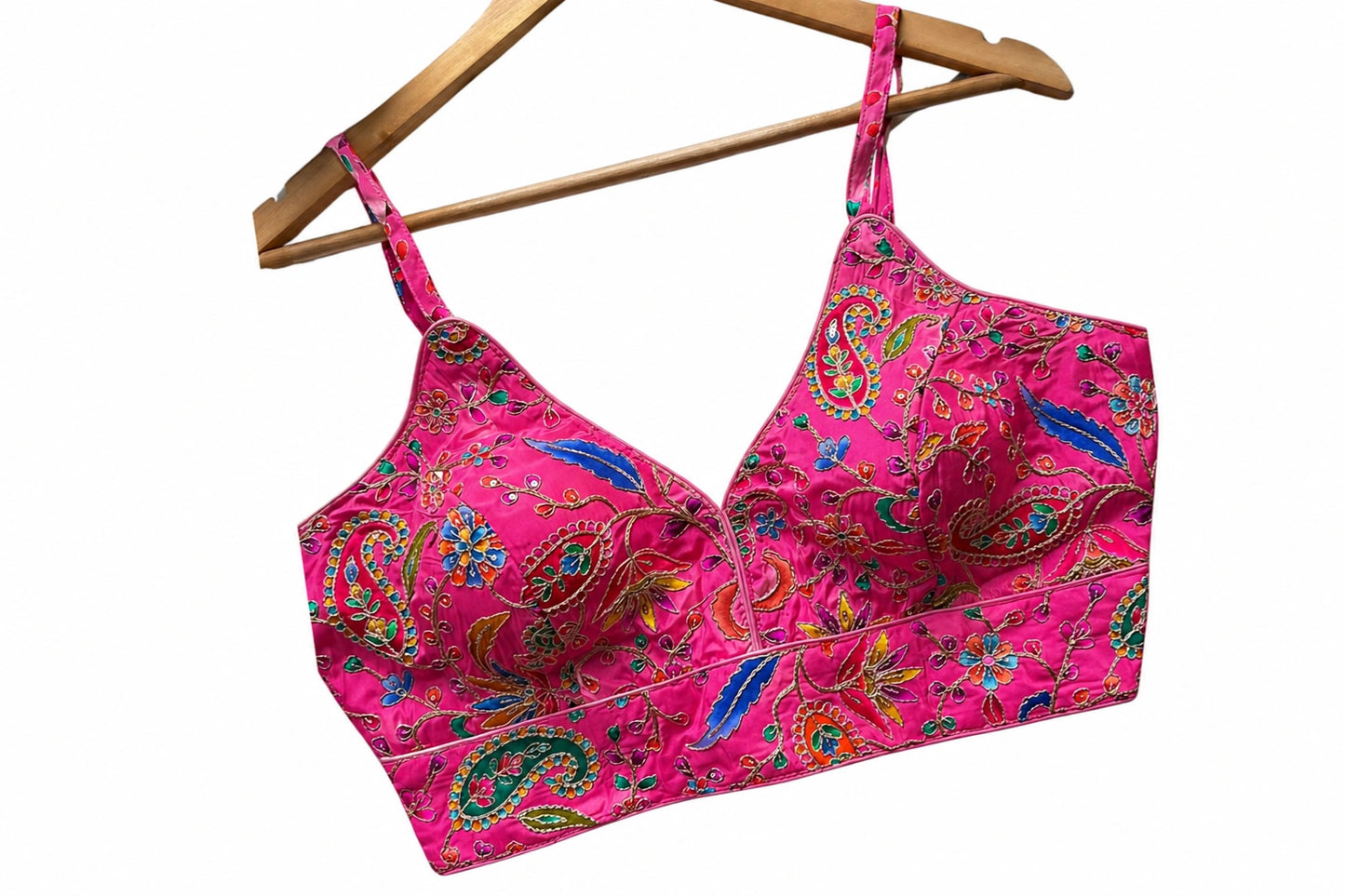 Luxe Multicolor Embroidery Designer Readymade Blouse