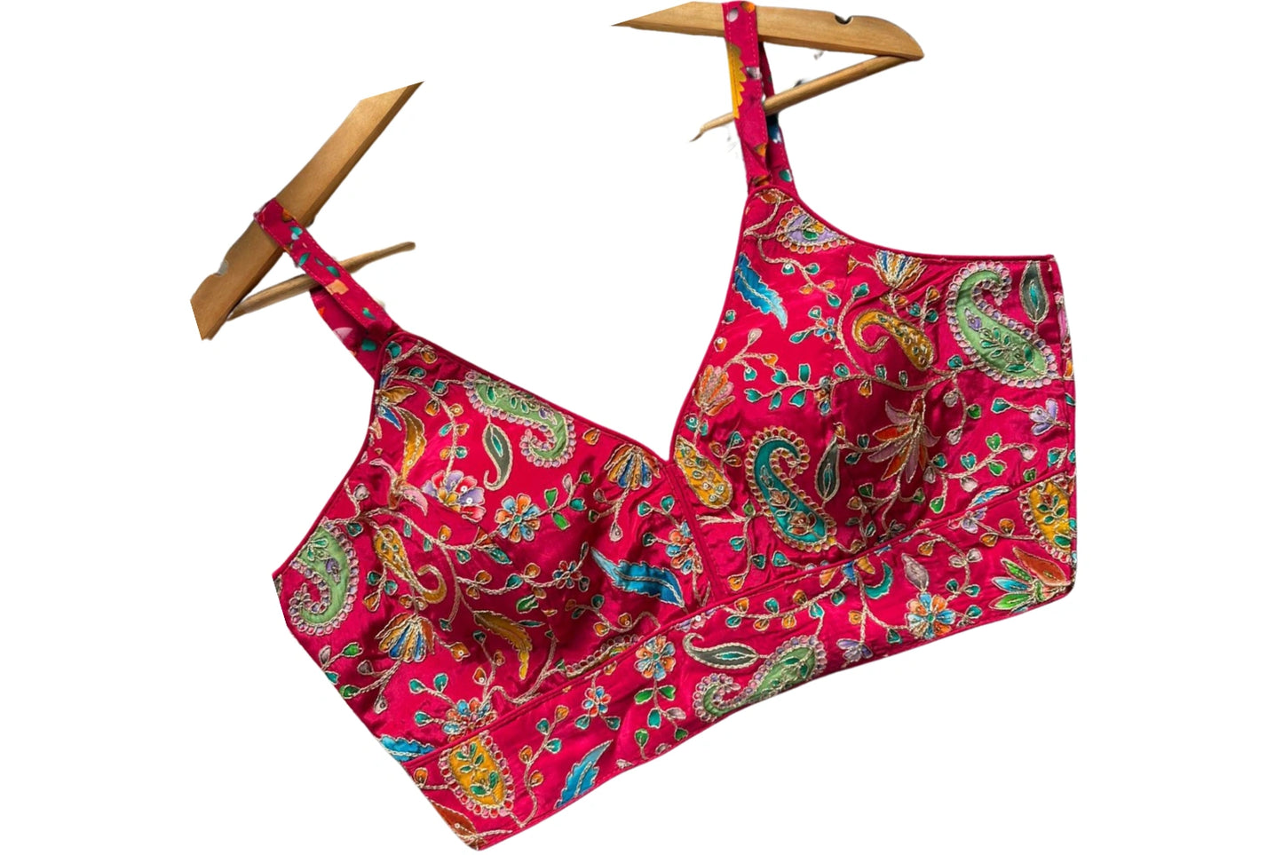 Luxe Multicolor Embroidery Designer Readymade Blouse