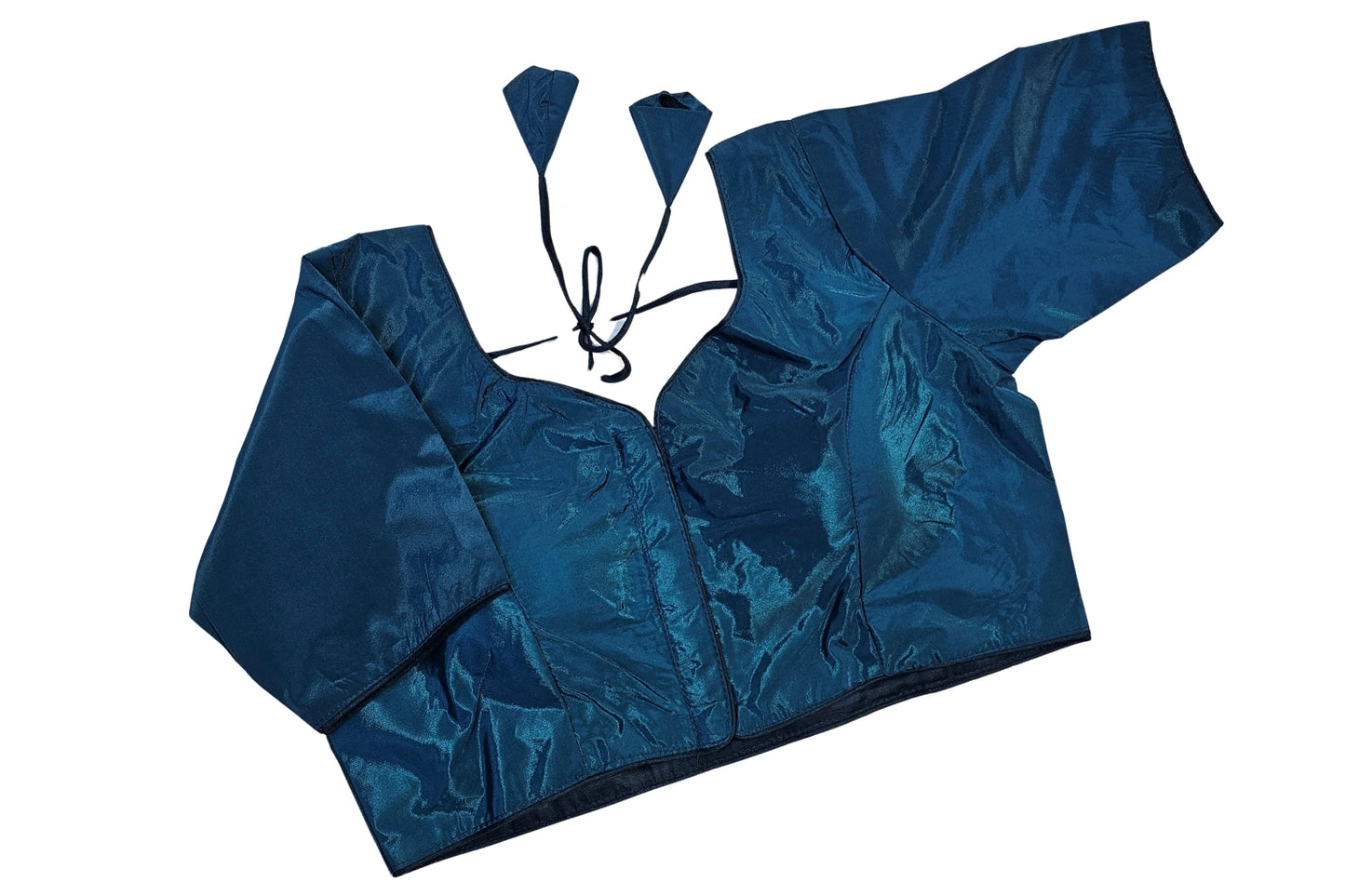 Plain Naajni Silk Readymade Blouse with Sleeves