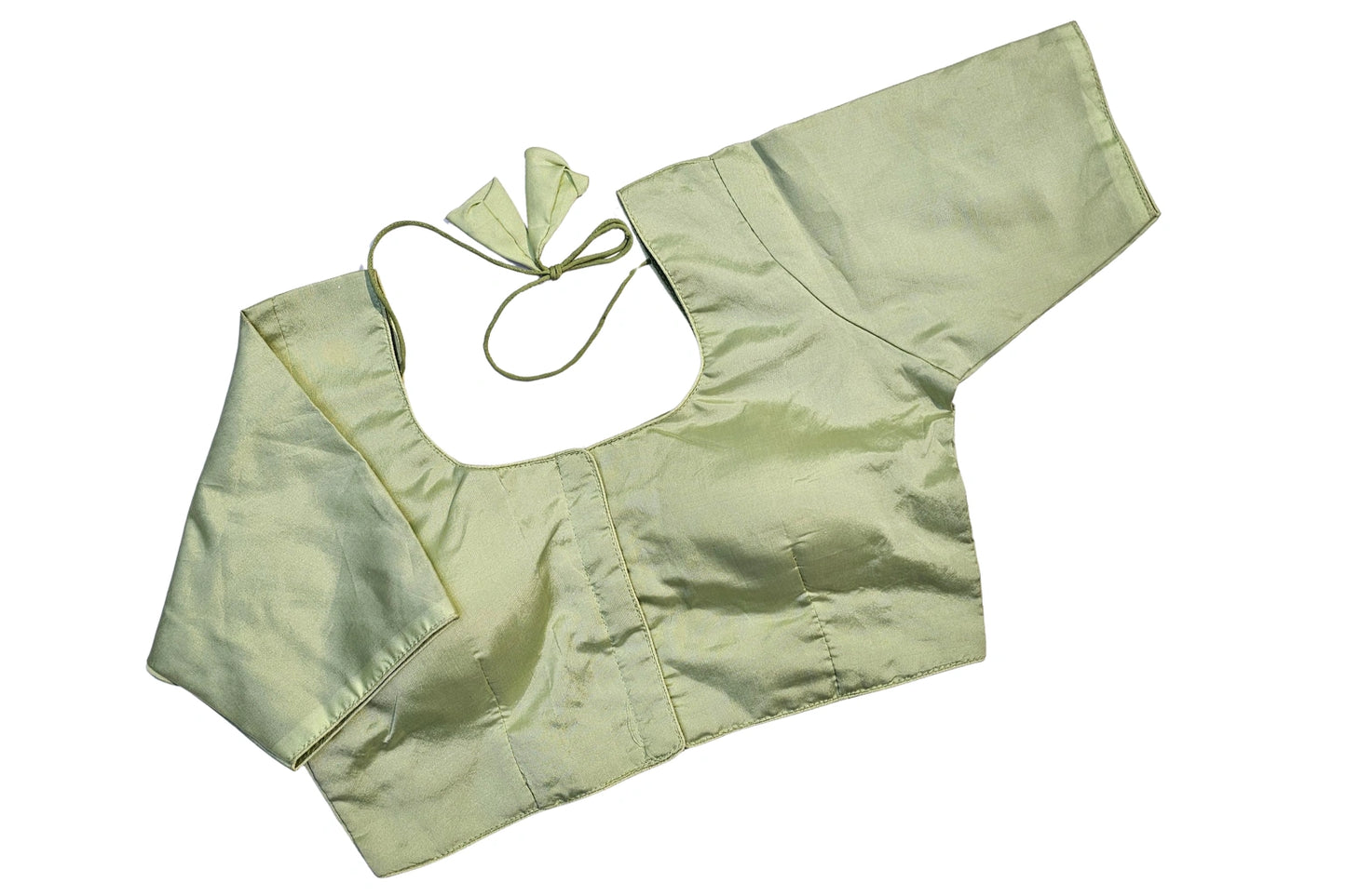 Plain Naajni Silk Readymade Blouse with Sleeves