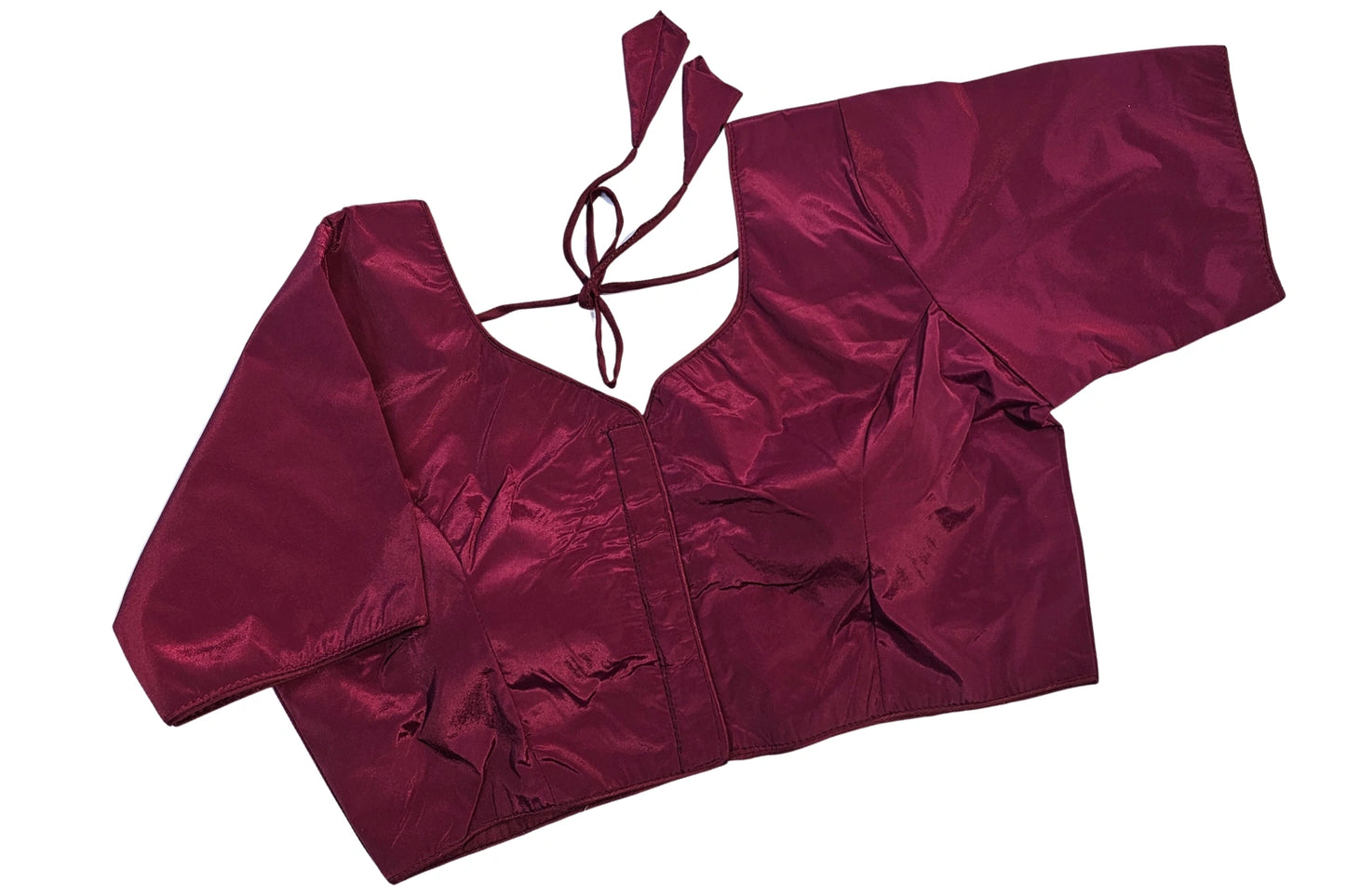 Plain Naajni Silk Readymade Blouse with Sleeves