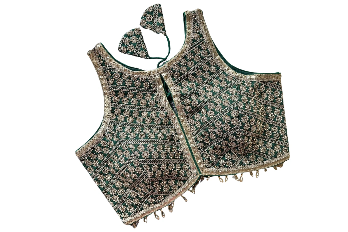 Premium Halter Neck Partywear Embroidered Designer Blouse