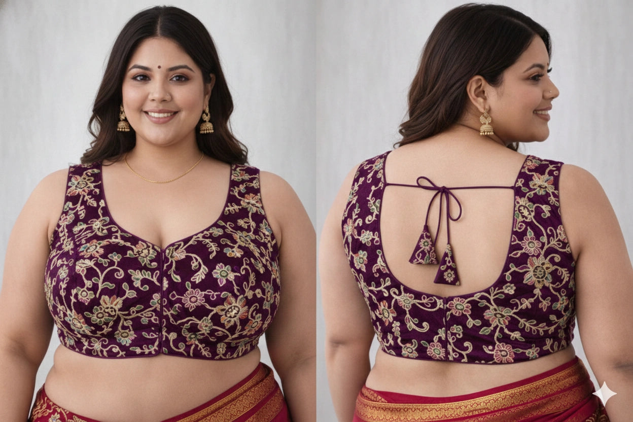 Plus Size Readymade Blouse Partywear