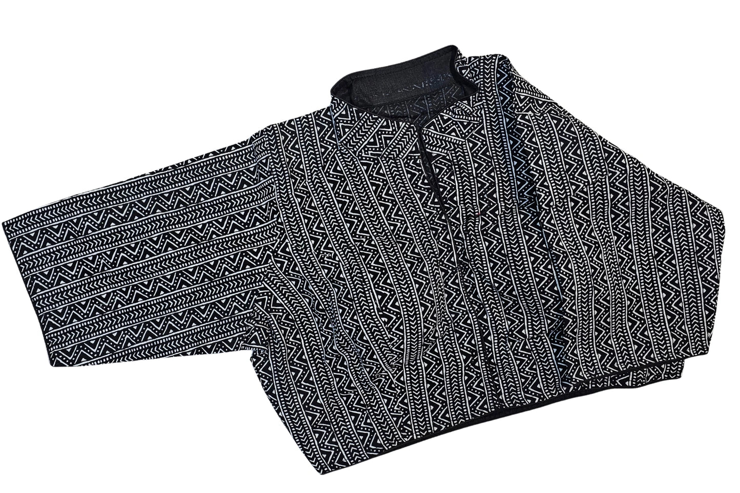 Printed Pure cotton Collar Neck 3/4 sleeves