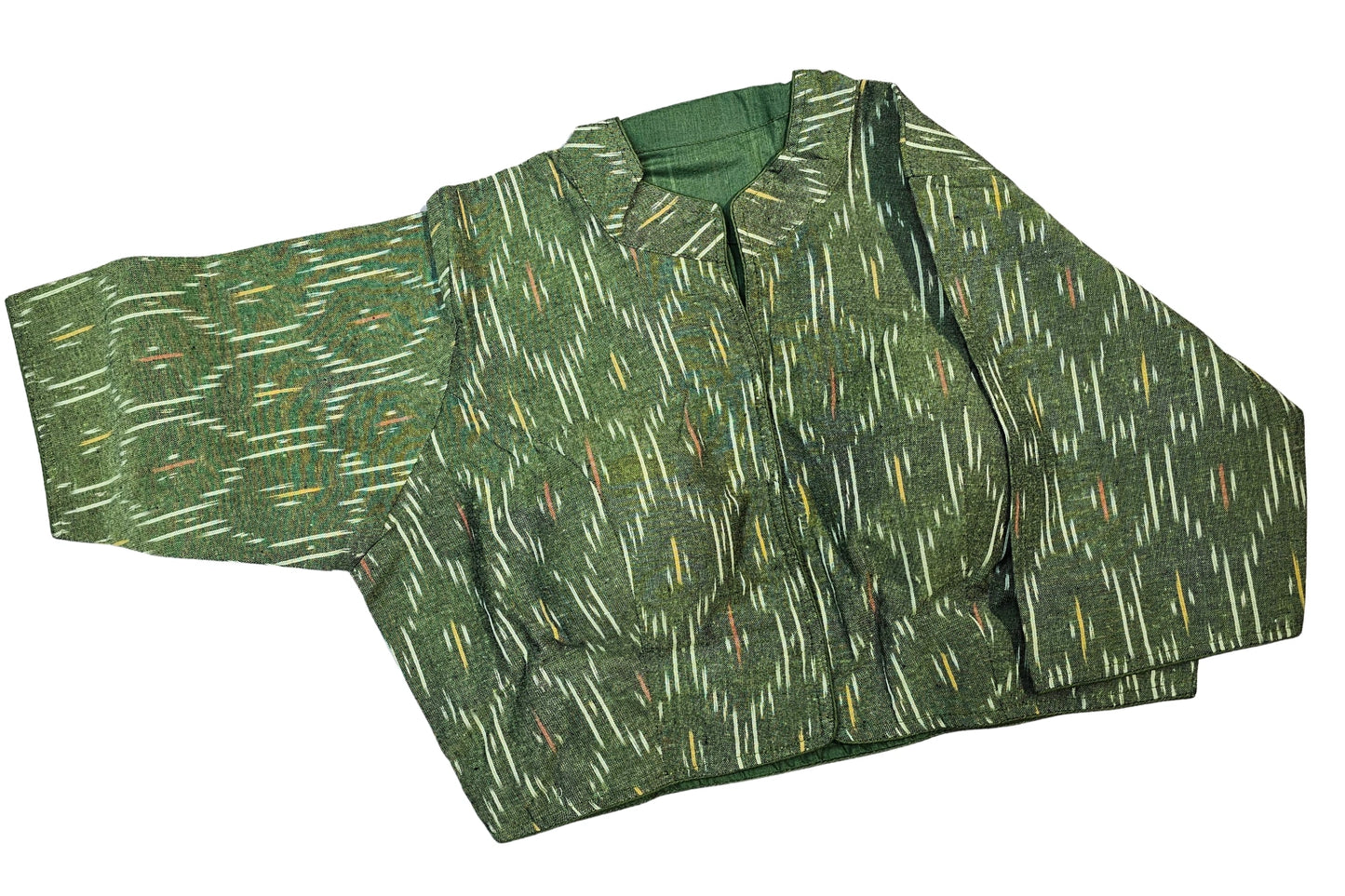 Printed Pure cotton Collar Neck 3/4 sleeves