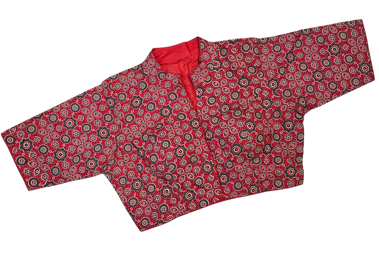 Printed Pure cotton Collar Neck 3/4 sleeves
