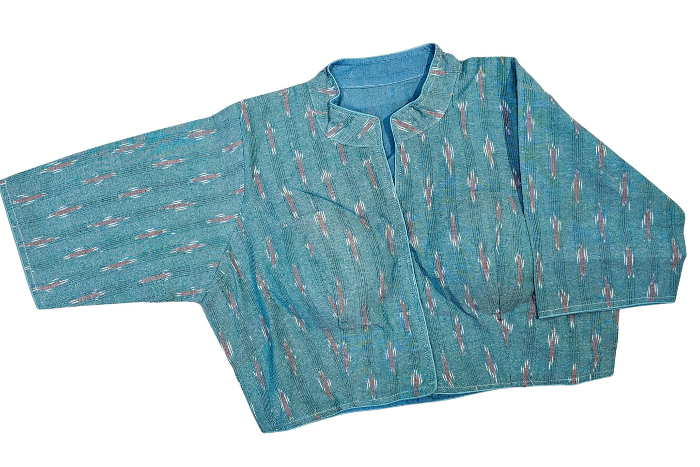 Printed Pure cotton Collar Neck 3/4 sleeves